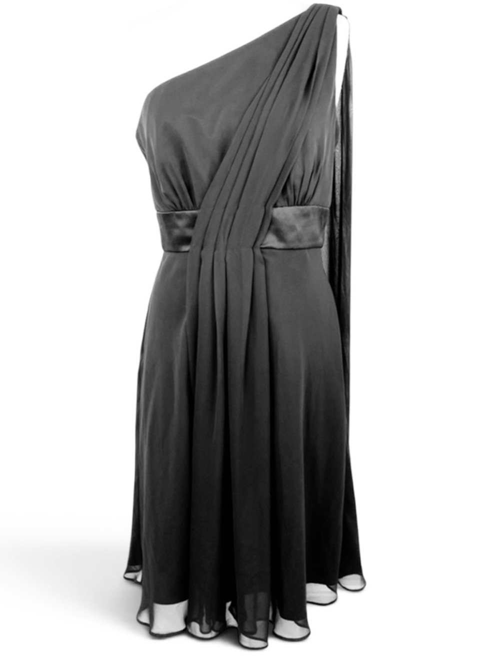 New! White House Black Market One Shoulder Goddess Cocktail Dress Size 4 NWT
